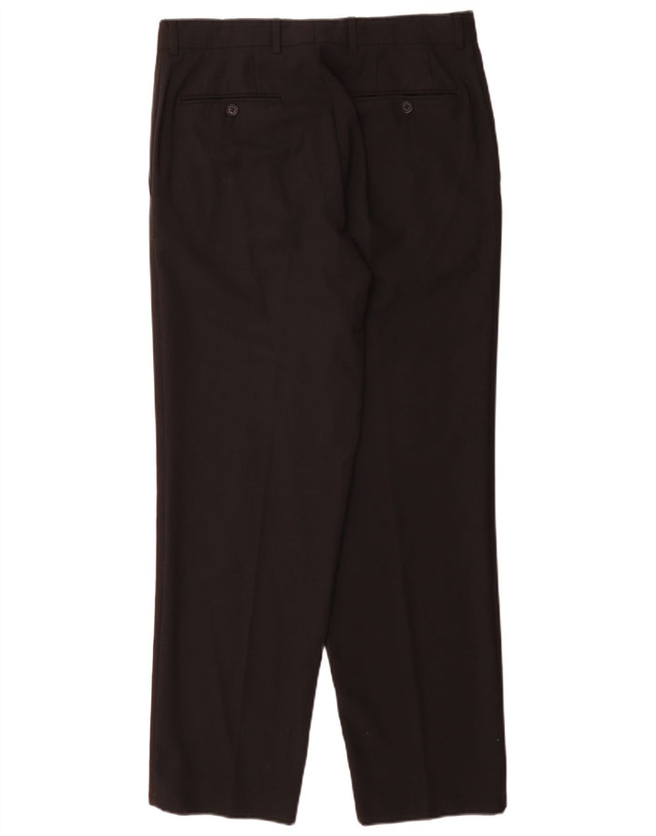 Hugo Boss Mens Straight Suit Trousers IT 48 Medium W32 L32 Black