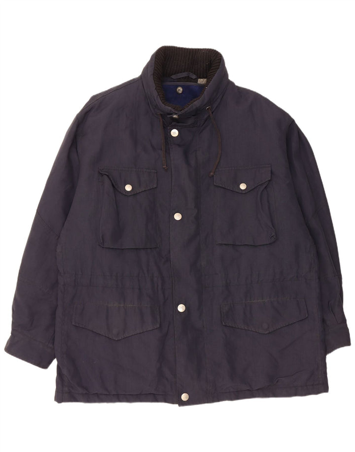 Henry Cottons Herre Utility Jacket IT 52 XL Navy Blue Nylon