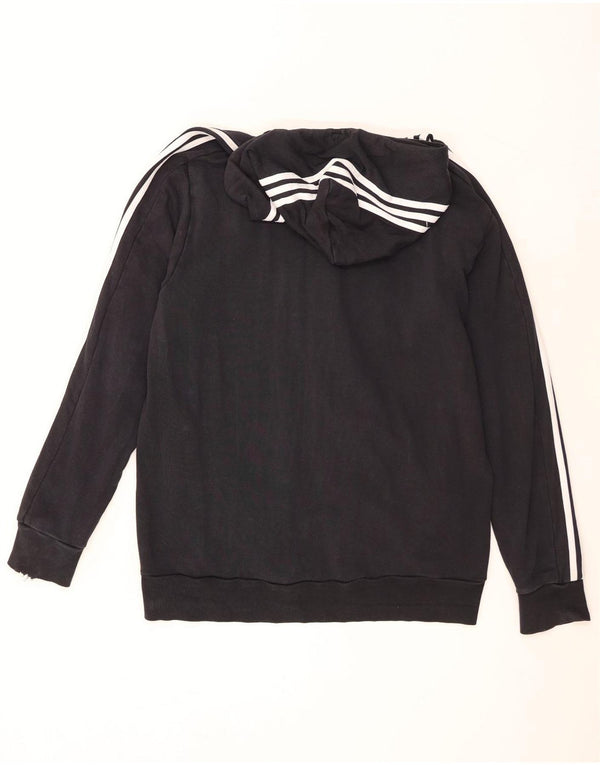 Ανδρικό πουλόβερ Adidas με φερμουάρ XL Μαύρο βαμβακερό