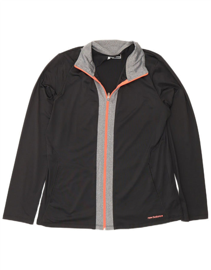 New Balance Veste de survêtement pour homme Large Noir Colorblock Polyester