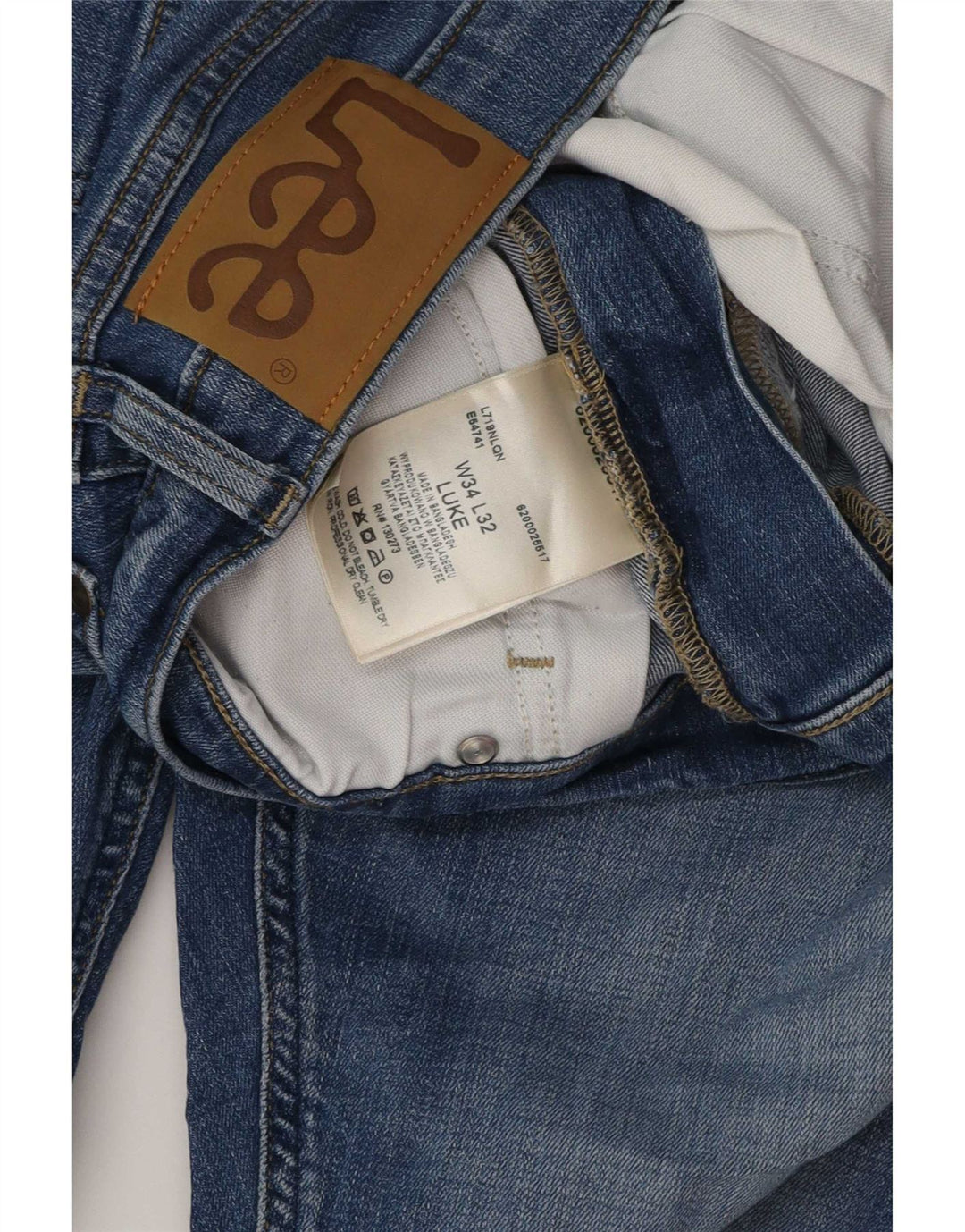 Vaqueros ajustados para hombre Lee W34 L32 Algodón azul