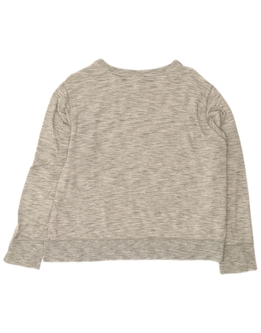 EDDIE BAUER Womens Sweatshirt Jumper UK 18 XL Grey Flecked Modal