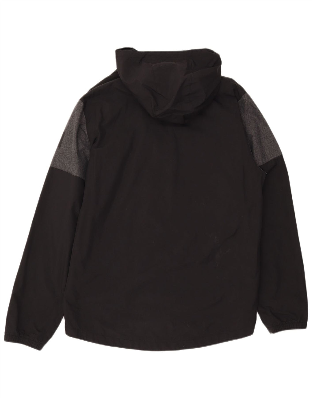 ADIDAS Herren-Regenjacke mit Kapuze, UK 38, Mittelschwarz, Colourblock-Polyester