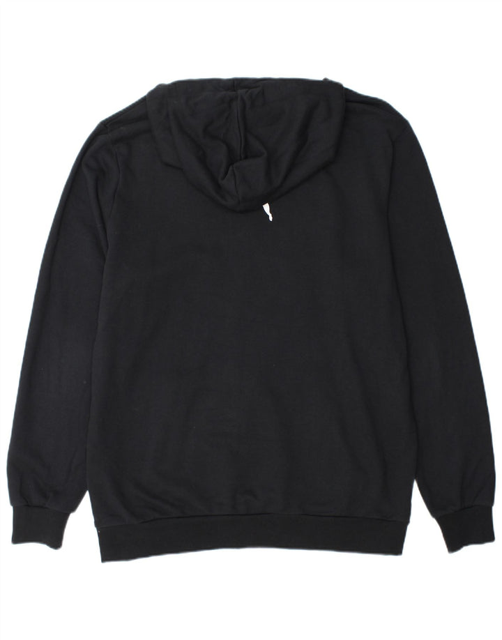 PUMA Mens Graphic Hoodie Jumper Large Black