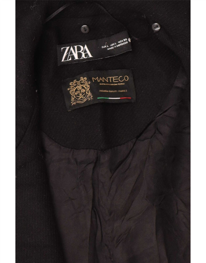 Cappotto aperto da donna Zara UK 16 grande nero