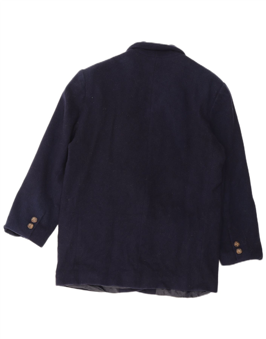 EDDIE BAUER Womens Grant Fit 2 Button Blazer Jacket UK 16 Large Navy Blue
