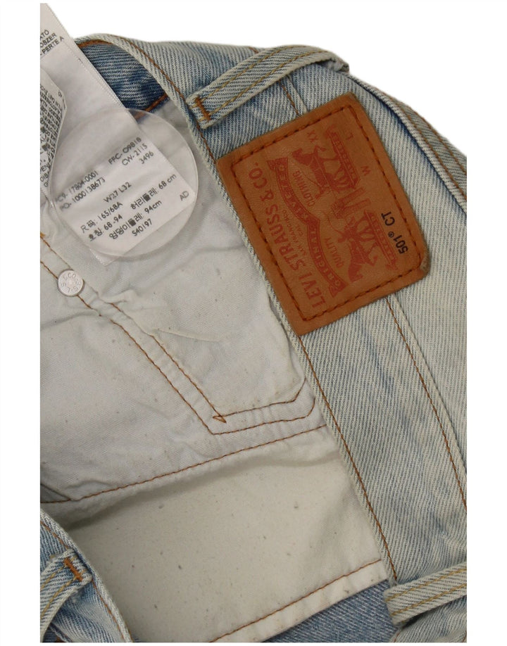 Levi's Mens 501 Distressed Straight Jeans W27 L27 Blue Cotton