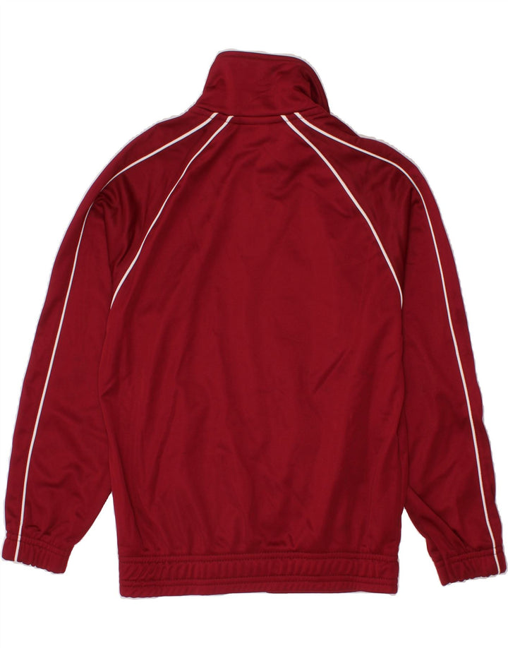 ASICS Girls Graphic Tracksuit Top Jacket 7-8 Years Burgundy Polyester Vintage Asics and Second-Hand Asics from Messina Hembry 