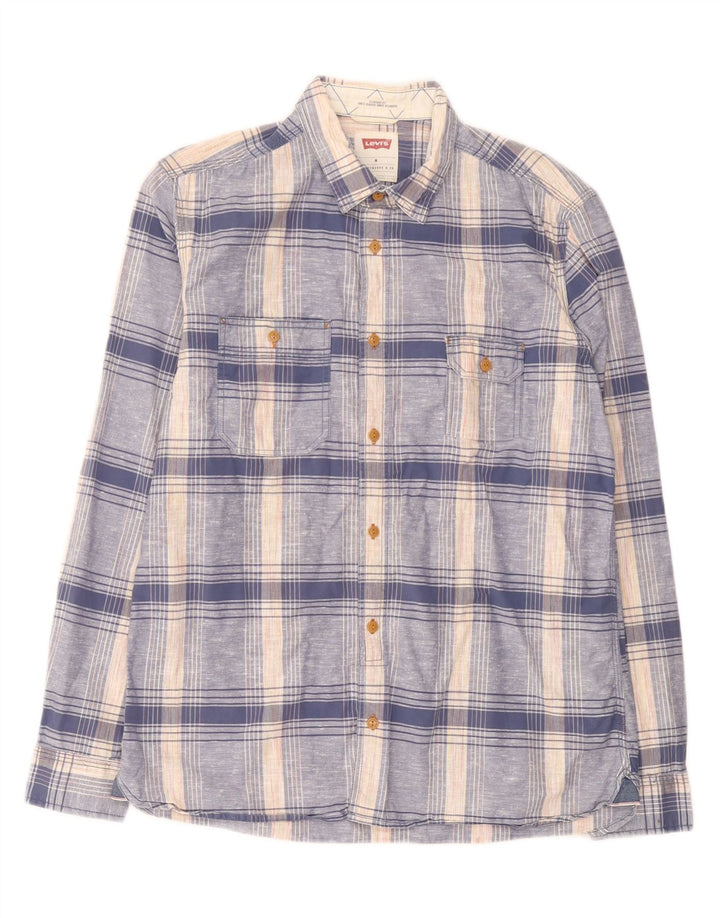Camicia Levi's Uomo in cotone a quadri blu medio