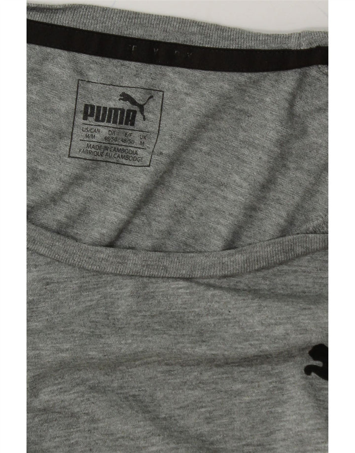 PUMA Mens T-Shirt Top Medium Grey Vintage Puma and Second-Hand Puma from Messina Hembry 