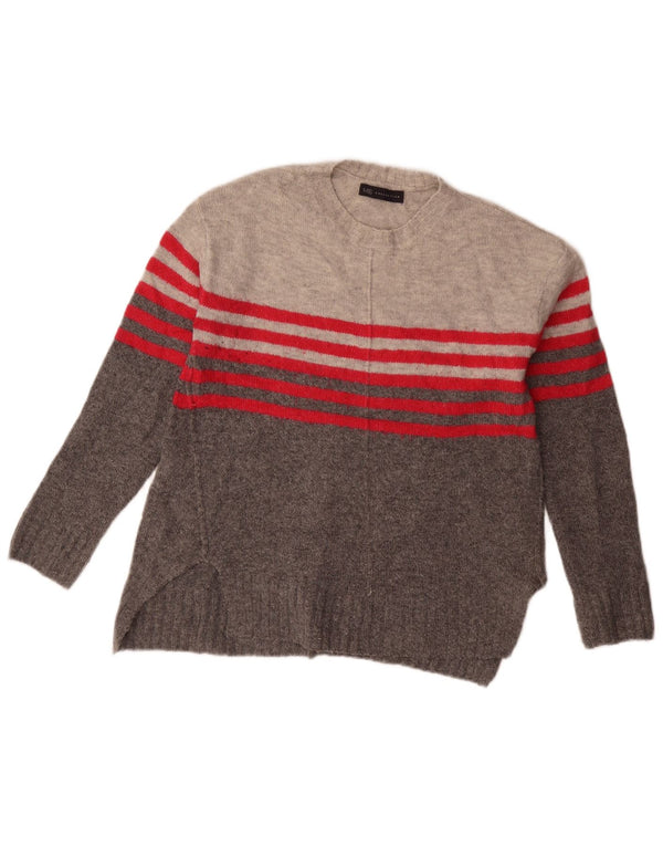 Marks & Spencer Womens Crew Neck Jumper πουλόβερ UK 10 Small Grey