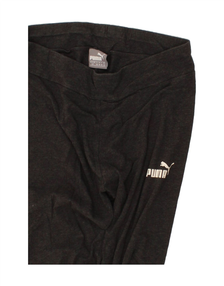 PUMA Womens Leggings UK 14 Medium Grey Flecked Vintage Puma and Second-Hand Puma from Messina Hembry 