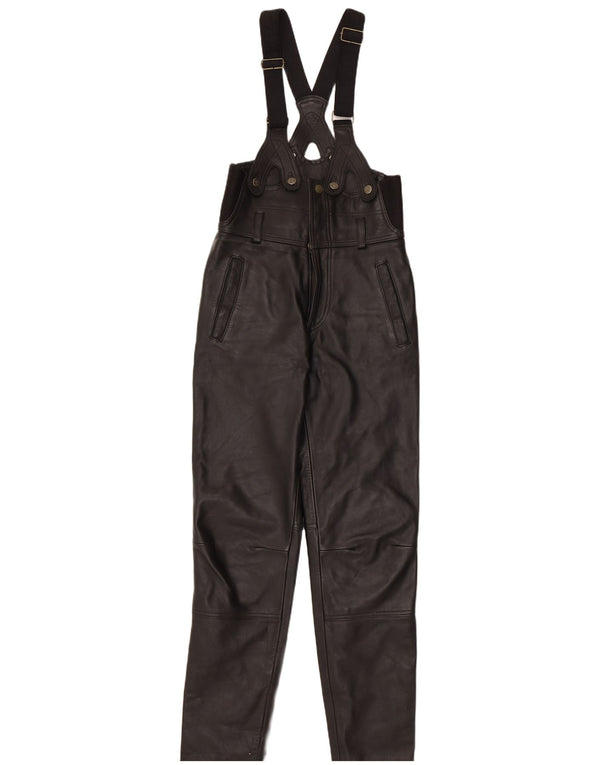 Hein Gericke Mens High Waist Dungarees Trousers EU 46 Small W30 L31 Black