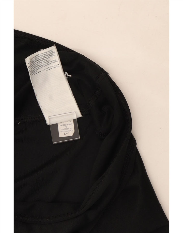 Nike Womens Graphic Leggings UK 4 XS  Black Polyester