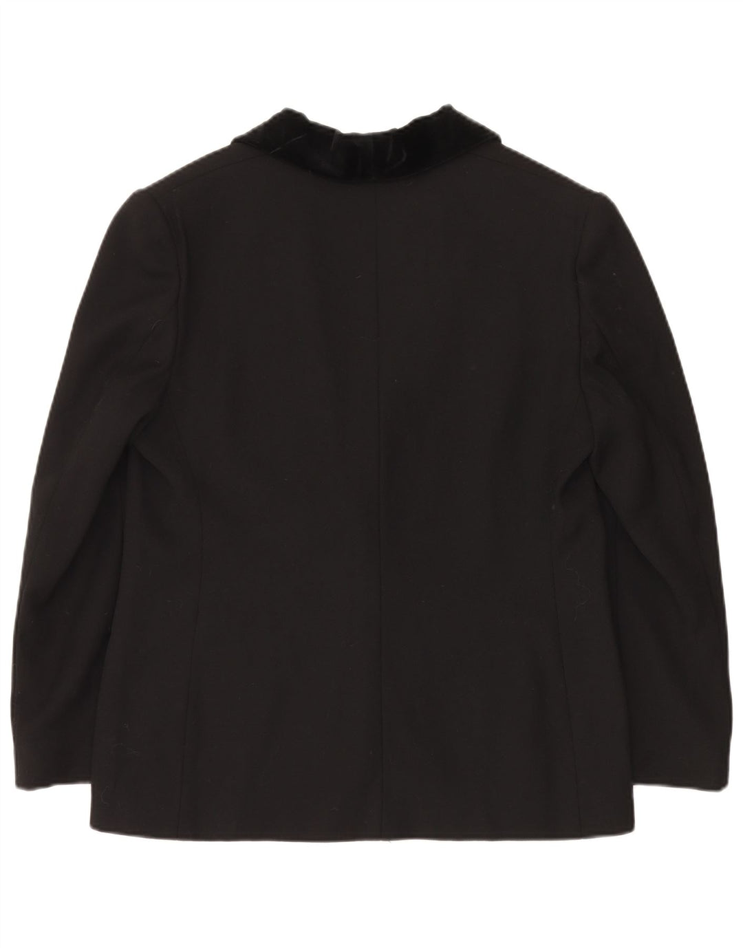Luisa Spagnoli Womens 1 Button Blazer Jacket IT 50 Large Black Acetate