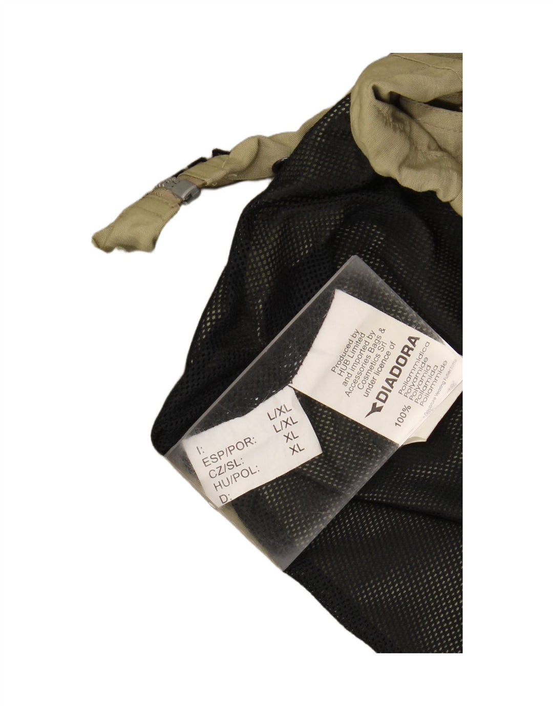 DIADORA Mens Rain Jacket UK 42 XL Beige Polyamide Vintage Diadora and Second-Hand Diadora from Messina Hembry 