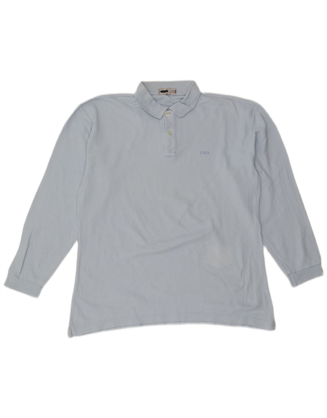 FILA Langærmet poloshirt til mænd, stor blå
