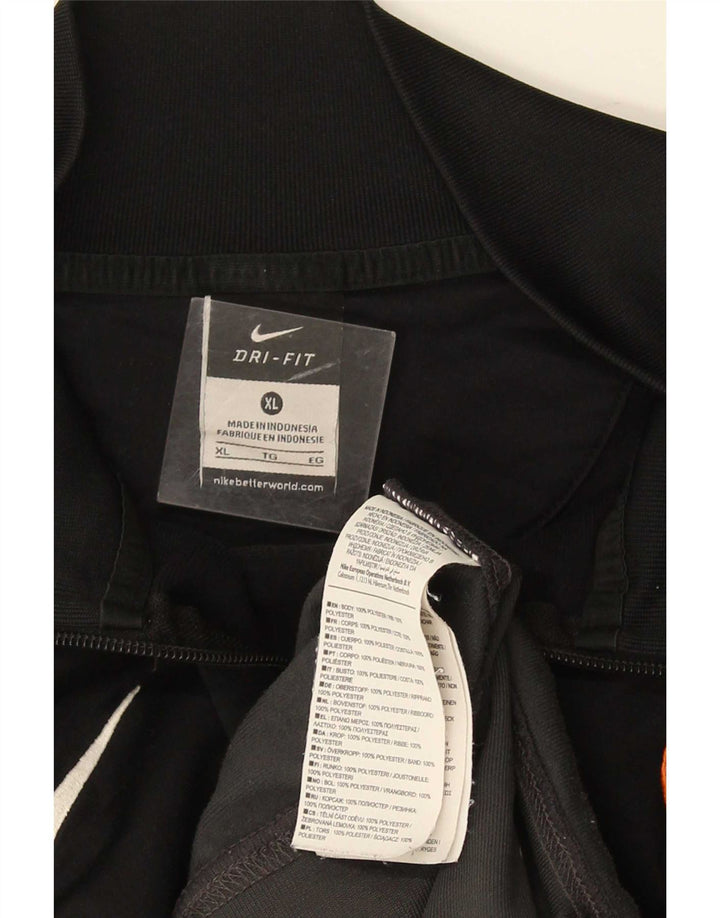 Giacca da tuta Nike Dri Fit da uomo XL in poliestere color block grigio
