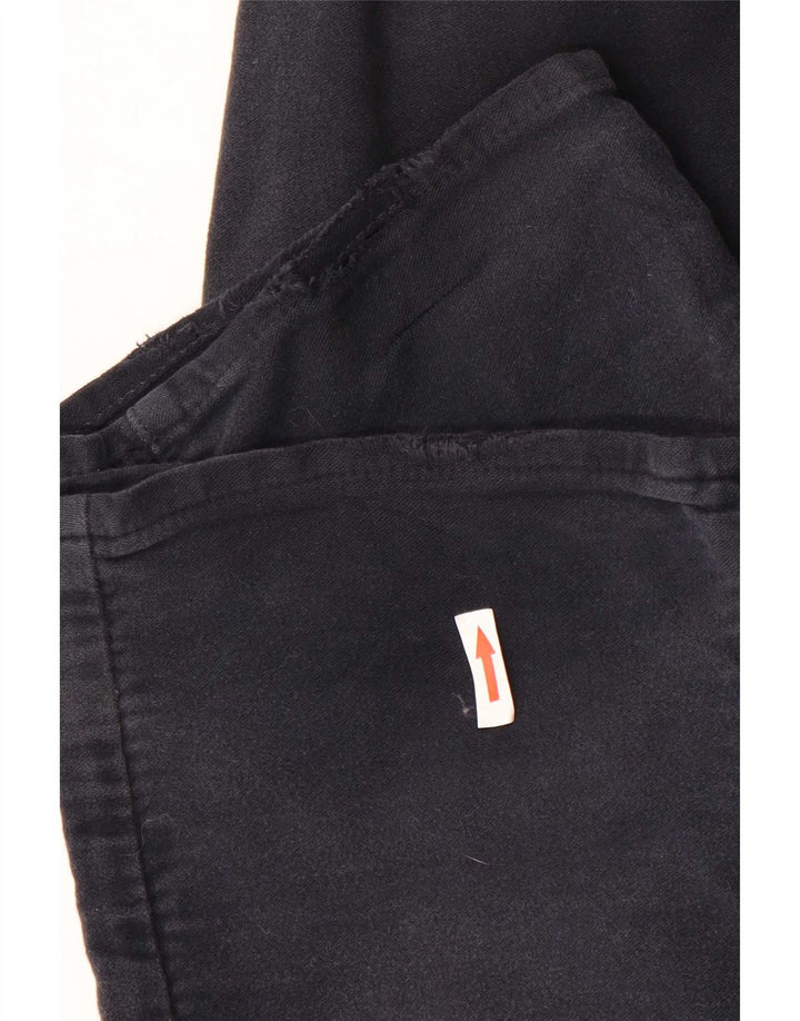 Marks & Spencer Mens Regular Casual Trousers W36 L29 Navy Blue Cotton