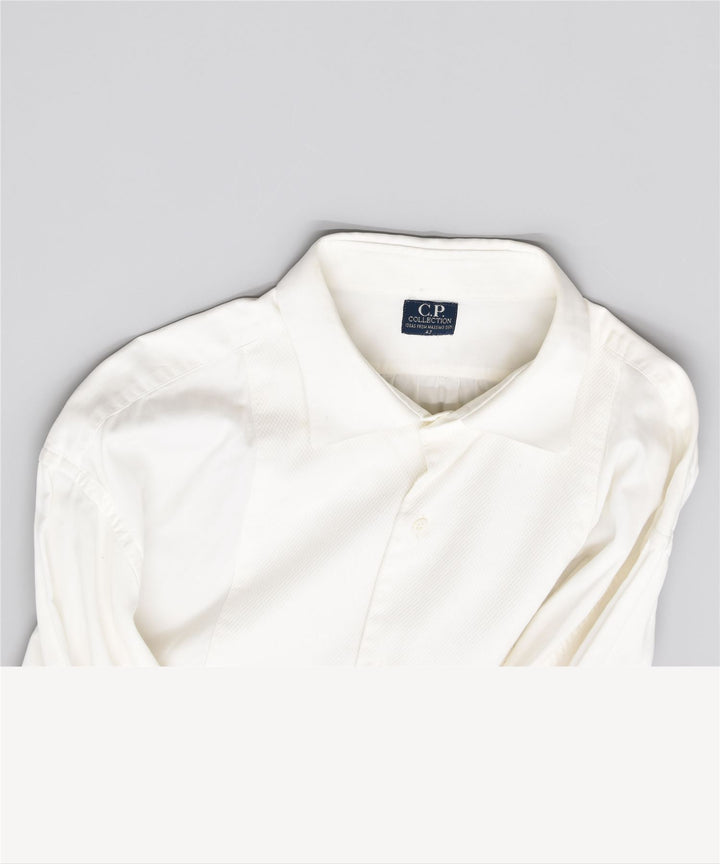 C.P. COLLECTION Mens Shirt Size 43 Large White Cotton Vintage