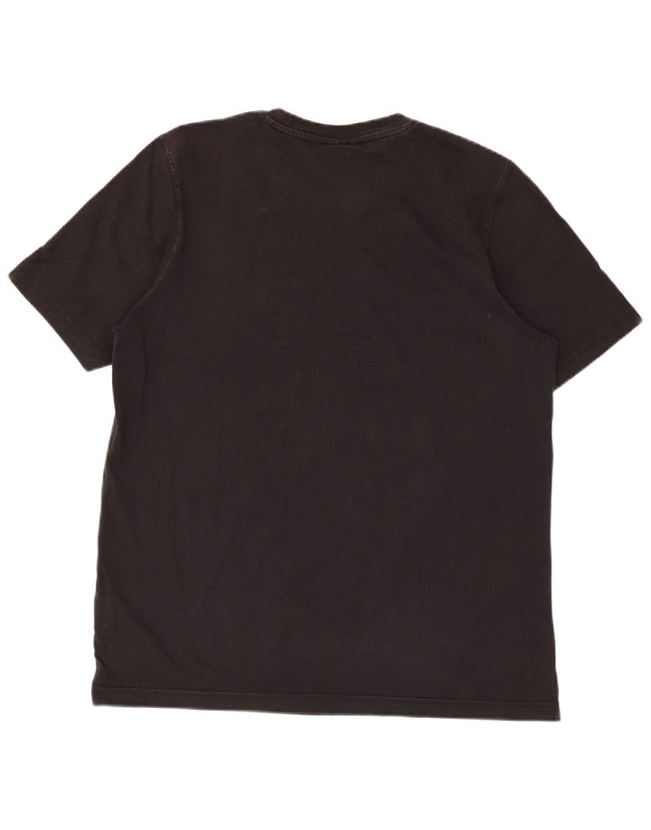 Adidas Mens Graphic T-Shirt Top Medium Black Cotton