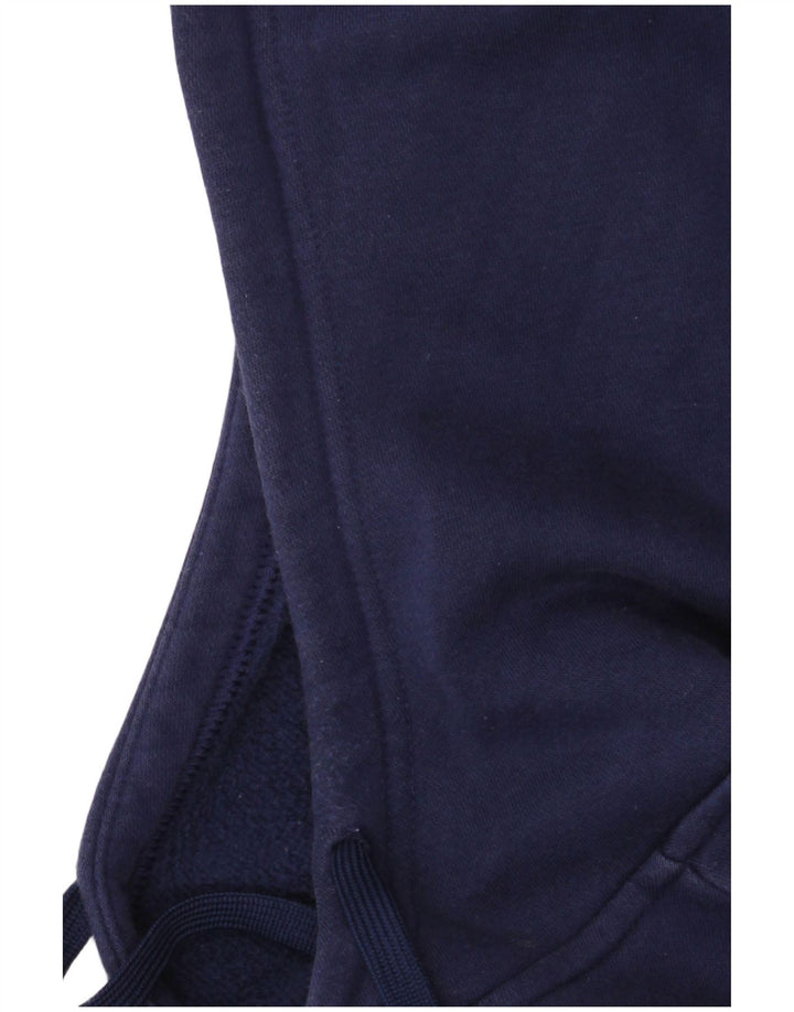 Adidas Mens Hoodie Jumper Medium Navy Blue Cotton