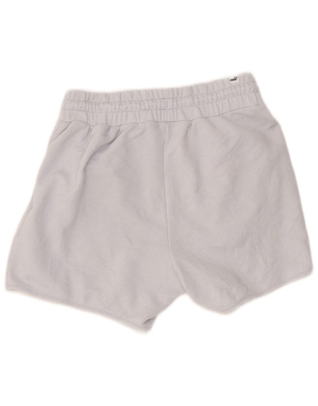Puma Womens Sport Shorts UK 12 Medium  Blue Cotton