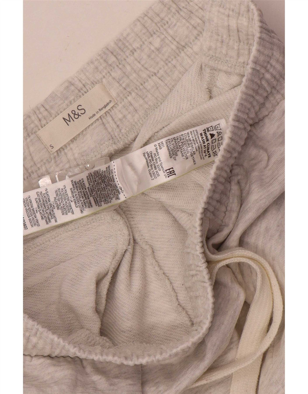 Marks & Spencer Mens Tracksuit Trousers Small Grey Flecked Cotton