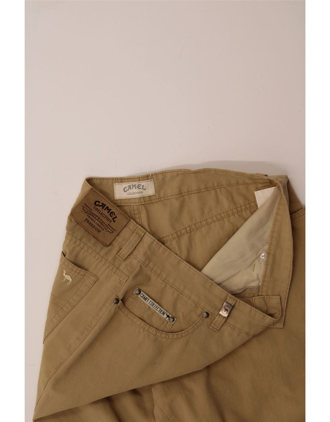 CAMEL ACTIVE Mens Straight Casual Trousers W38 L34 Beige Cotton Vintage Camel Active and Second-Hand Camel Active from Messina Hembry 