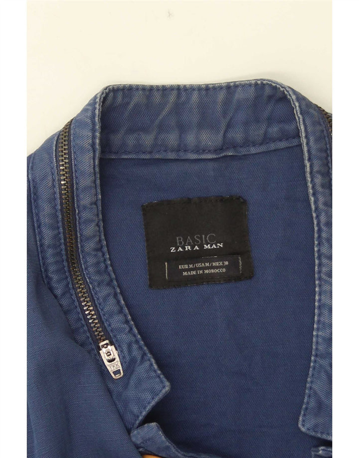 Zara Veste blazer à 5 boutons pour homme UK 38 Bleu marine moyen