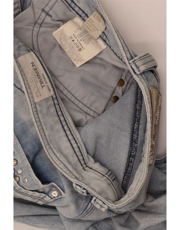 Diesel Mens Timmen Straight Jeans W31 L30 Blue Cotton