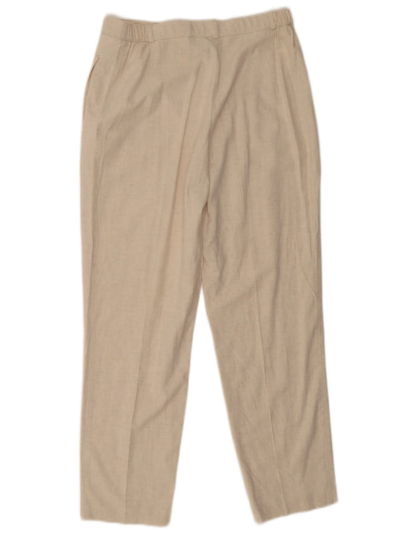Marks & Spencer Damen Freizeithose UK 16 Large W32 L28 Beige meliert