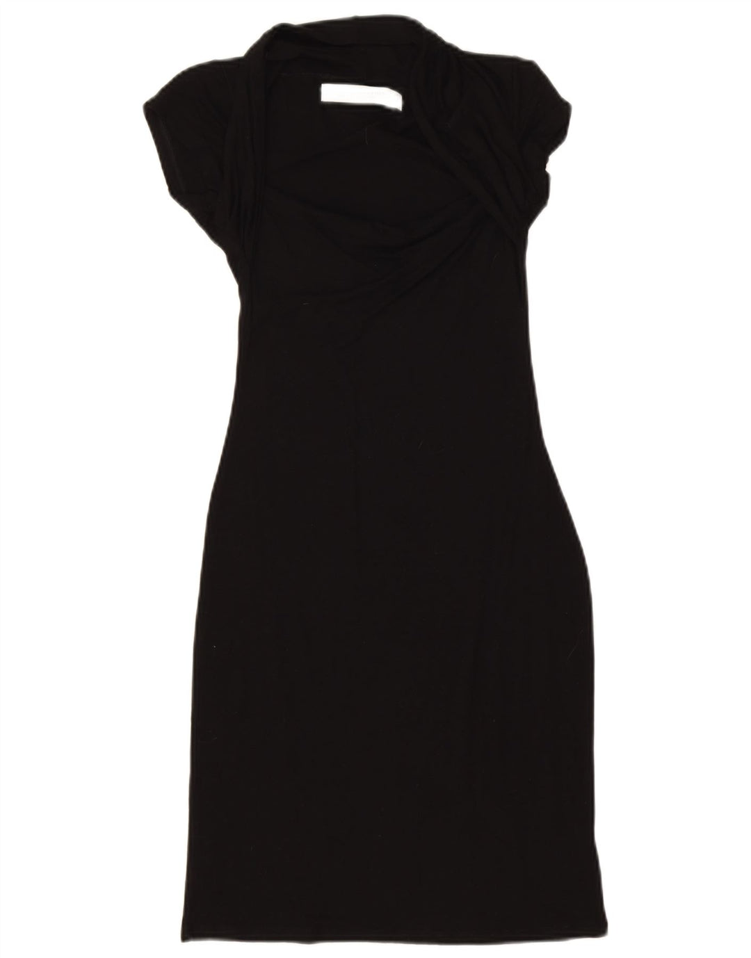 Zara Womens Bodycon Dress UK 8 Small Black Viscose