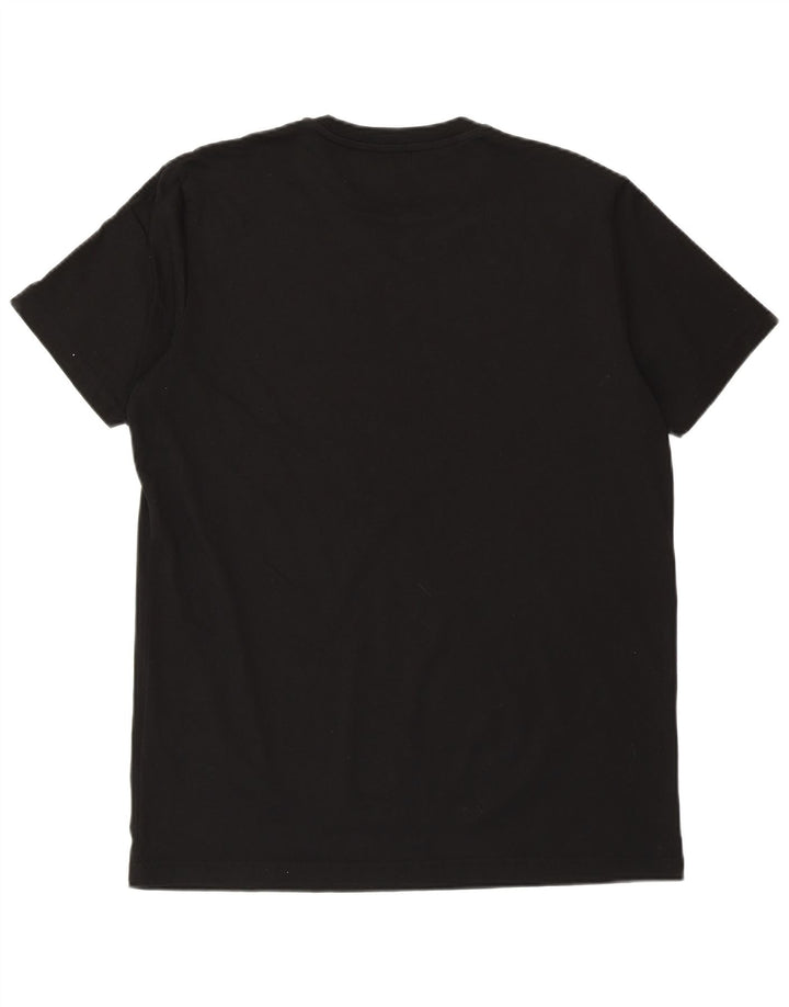 DIESEL Mens Graphic T-Shirt Top Large Black Cotton