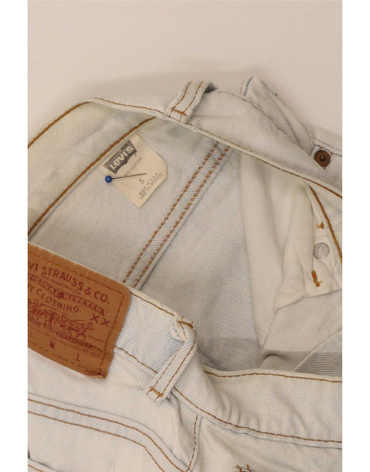 Levi's Womens 550 Denim Shorts US 5 Small W25 Blue Cotton