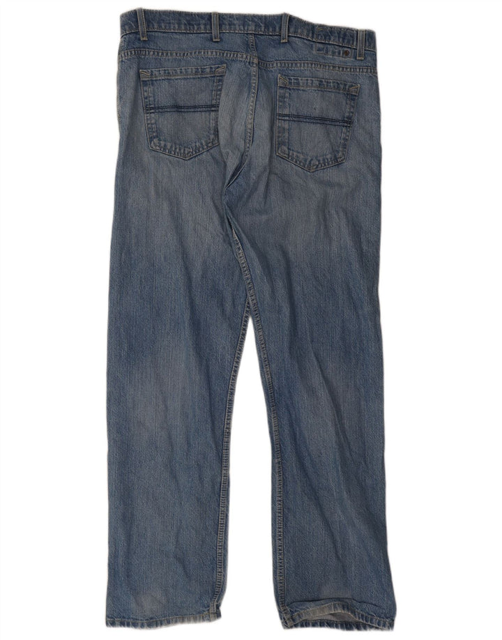 Marks & Spencer Herre Blue Harbor Straight Jeans W38 L33 Blue Cotton