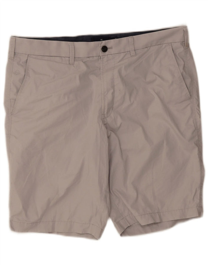 Marks & Spencer Mens Blue Harbour Chino Shorts W36 Large Grey Cotton