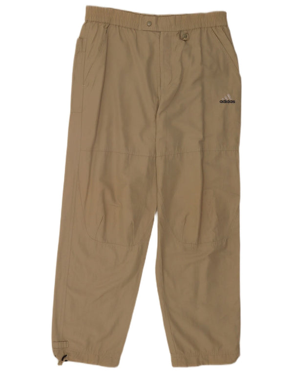Adidas Mens Joggers Chino Calças Médio W30 L29 Algodão Bege
