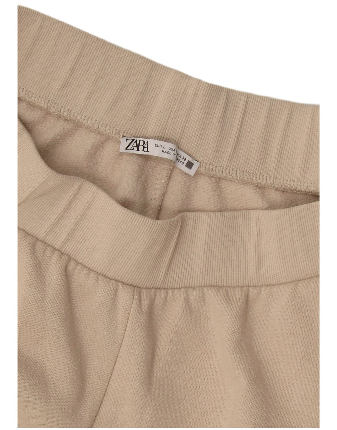 Zara Damen Cargo-Trainingshose, Jogginghose, Größe L, Beige