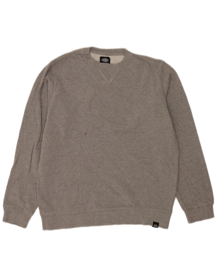 Dickies Herren-Sweatshirt-Pullover, große graue Baumwolle