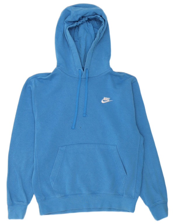 Nike Jersey con capucha holgado para hombre, talla pequeña, algodón azul