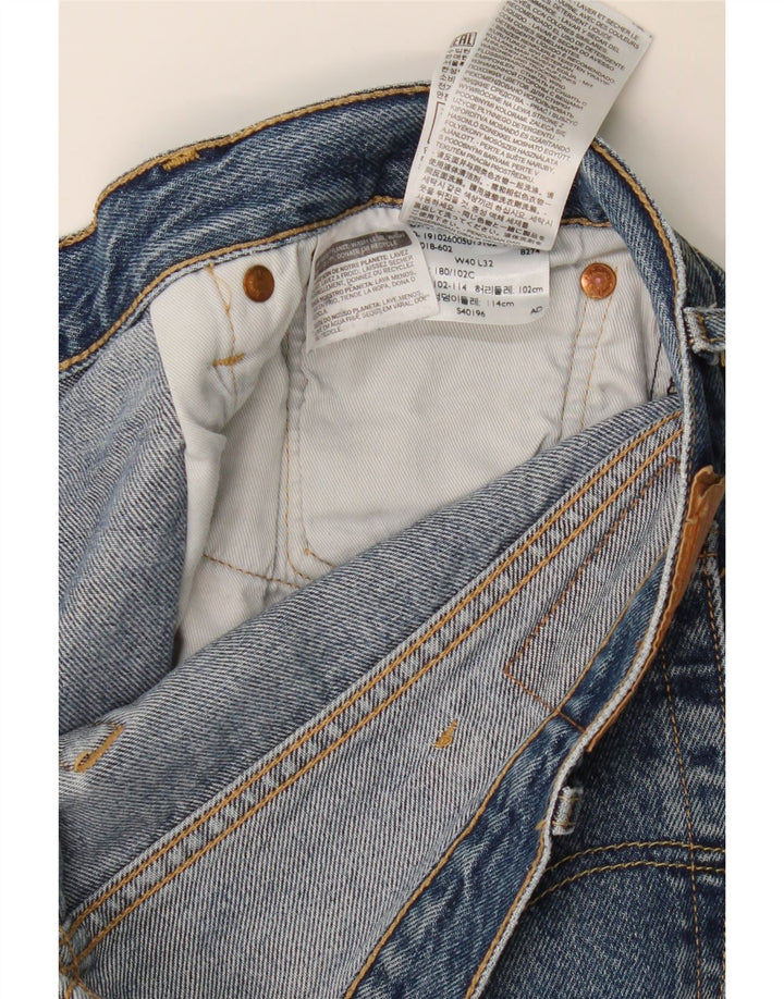Levi's Herre 501 lige jeans W40 L32 blå bomuld