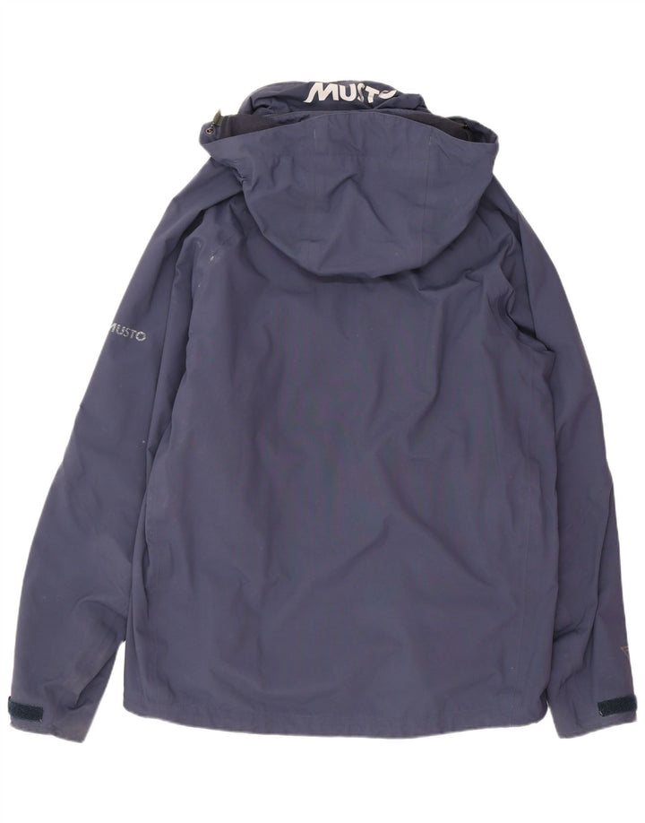 Musto Ανδρικό μπουφάν βροχής με κουκούλα UK 40 Large Navy Blue Polyester