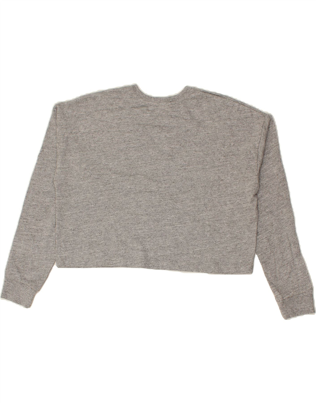 SUPERDRY Womens Oversized Crop Sweatshirt Jumper UK 14 Large  Grey Cotton Vintage Superdry and Second-Hand Superdry from Messina Hembry 