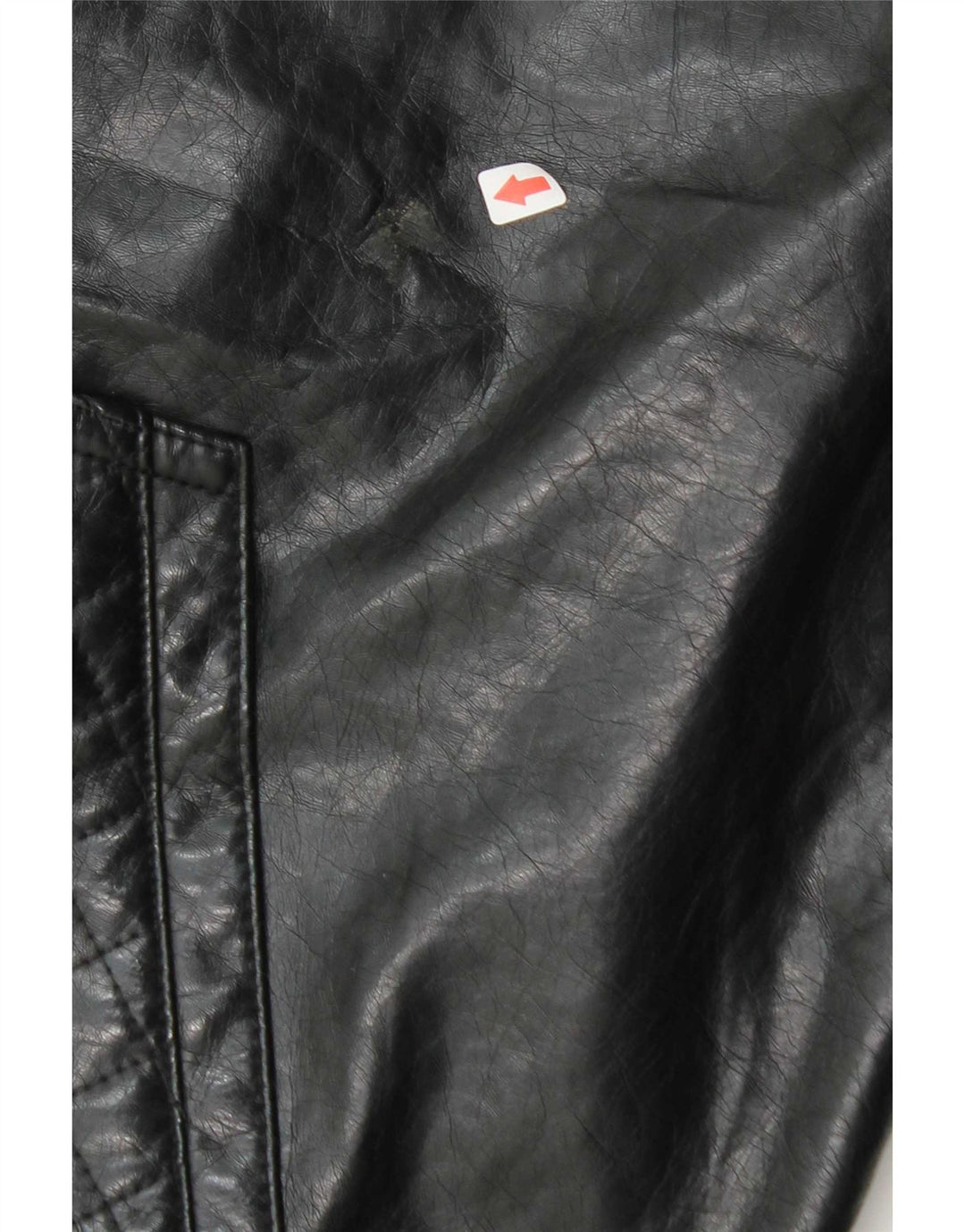 Ecko Unltd Herre Hooded Faux Leather Bomber Jacket UK 38 Medium Black
