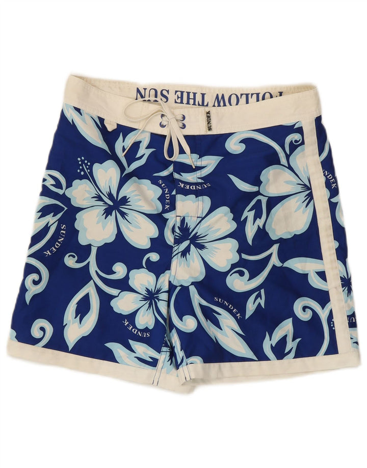 Sundek Herre badeshorts Small Blue Floral