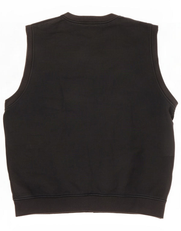Marks & Spencer Mens St. Michael Sleeveless Sweatshirt Jumper Large Black
