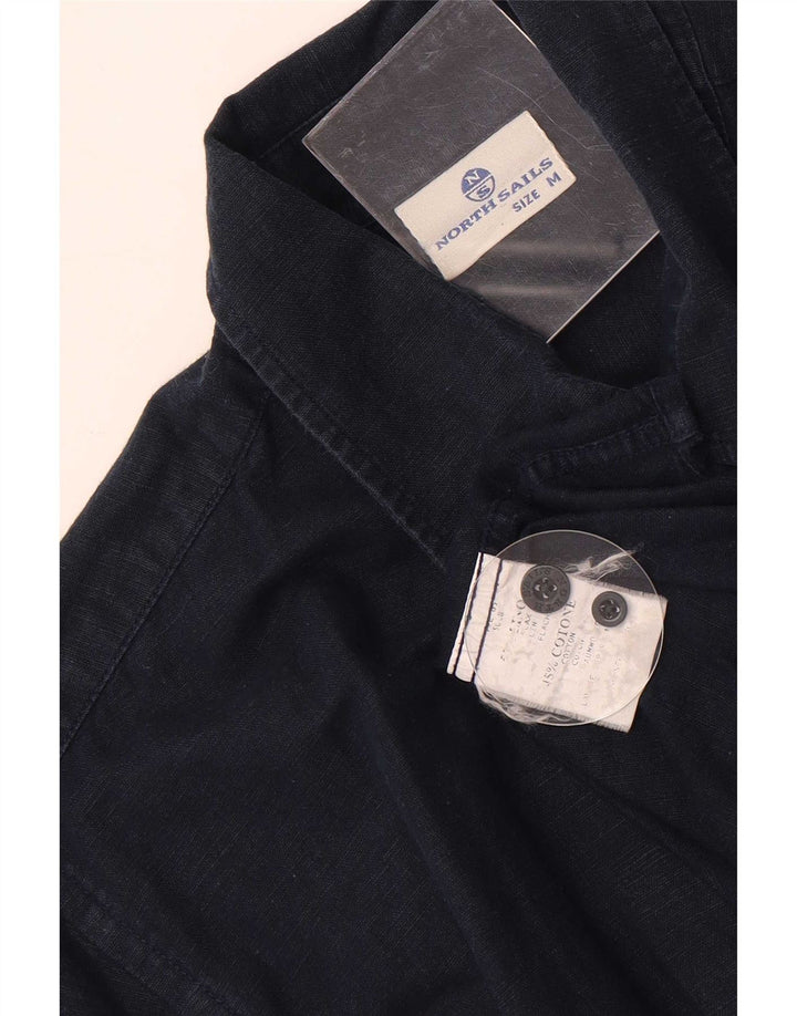 North Sails Mens Shirt Medium Navy Blue Cotton