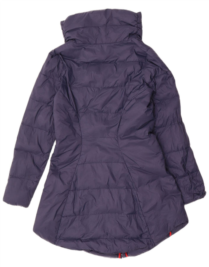 KAPPA Womens Padded Coat UK 10 Small Navy Blue Nylon