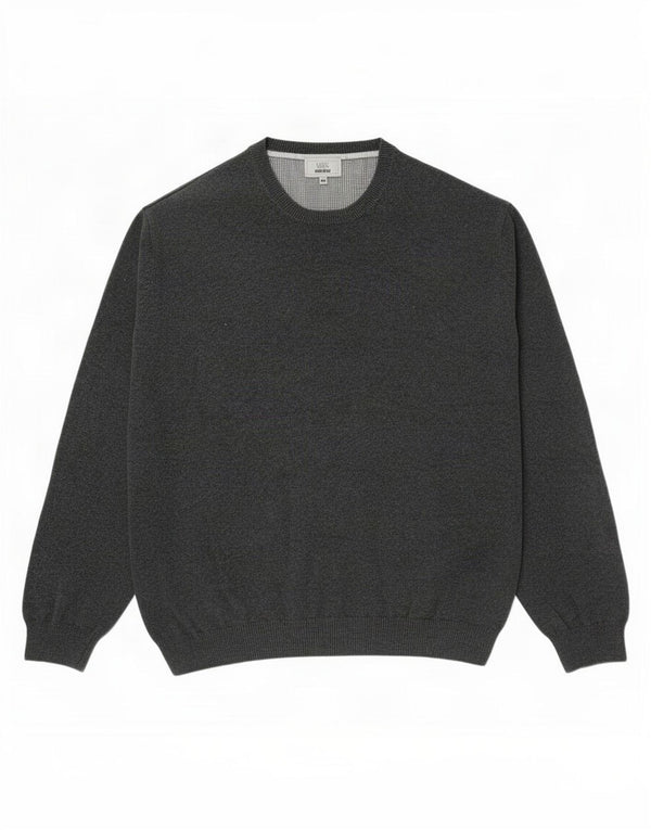 Marks & Spencer Mens Regular Fit Crew Neck Jumper Sweater 2XL Grey Cotton